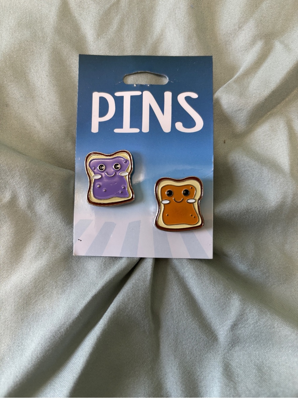 PINs Brand Purple & Brown Toast Enamel Pin Set
